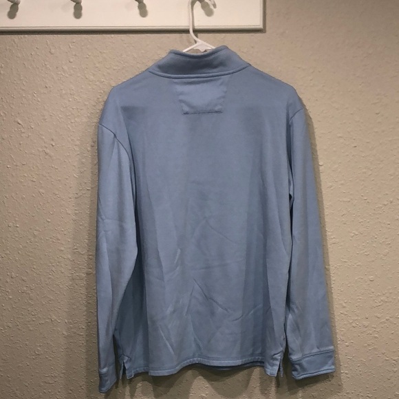 NWOT Tahari Blue Quarter-Zip Sweatshirt - Picture 3 of 3